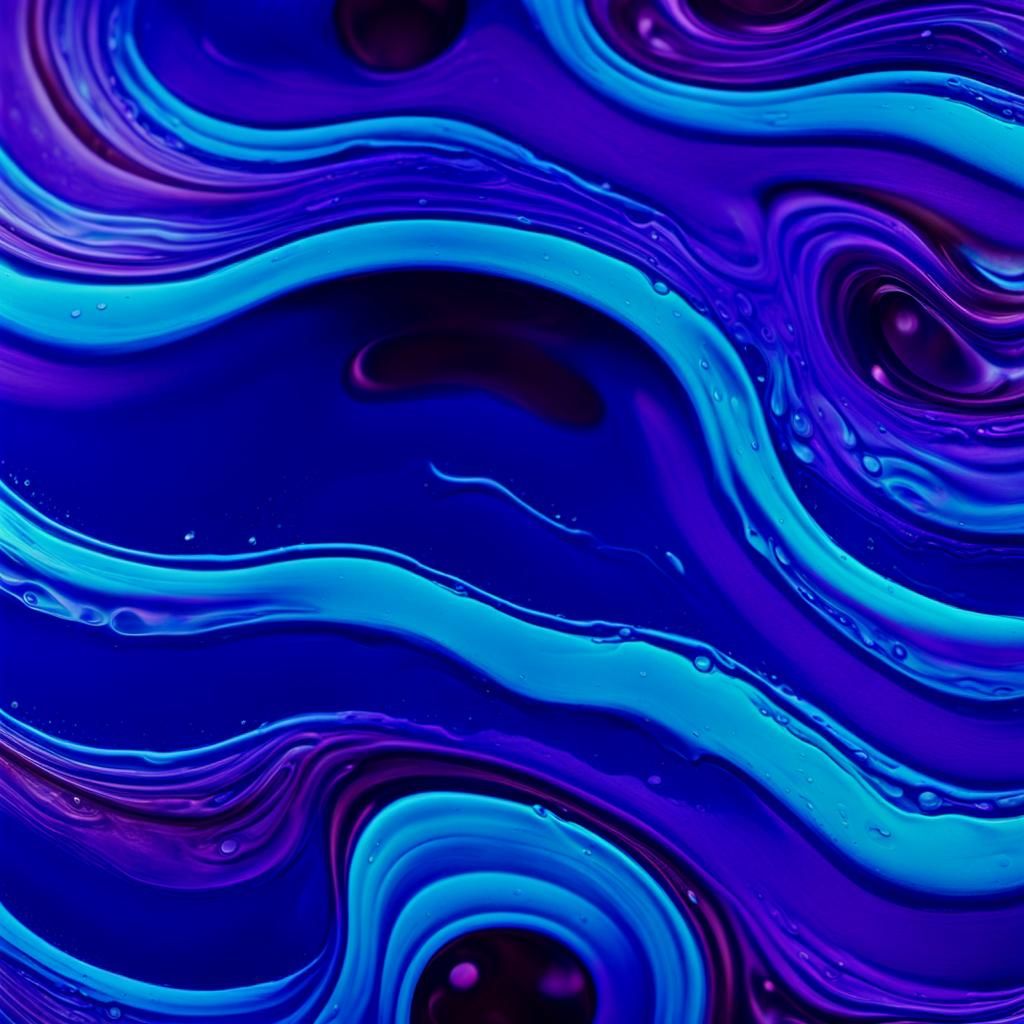 Surreal Liquid Vortex in Dark, Misty Ambiance