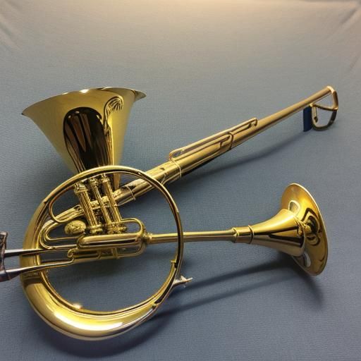 Collectible 1937 Silver Holton Valve Trombone: Abstract Art