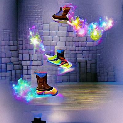 Enchanted Boots Leap Through Fantasy World