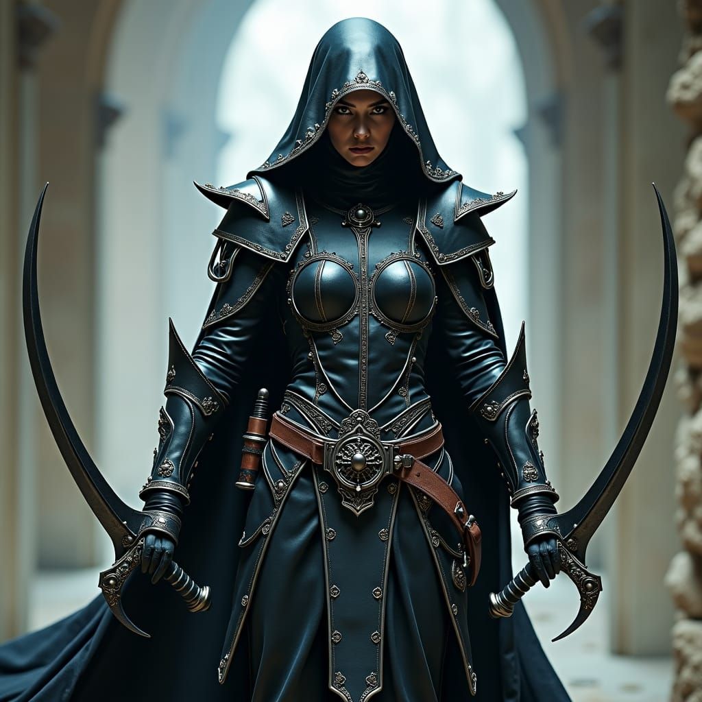 Faerie Assassin in Dark Fantasy Style