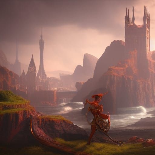 Birth of Disgruntled Glasgow Venus in Detailed Matte Paintin...