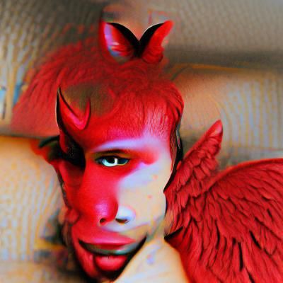 The Fallen Angel: A Portrait of Beauty and Darkness