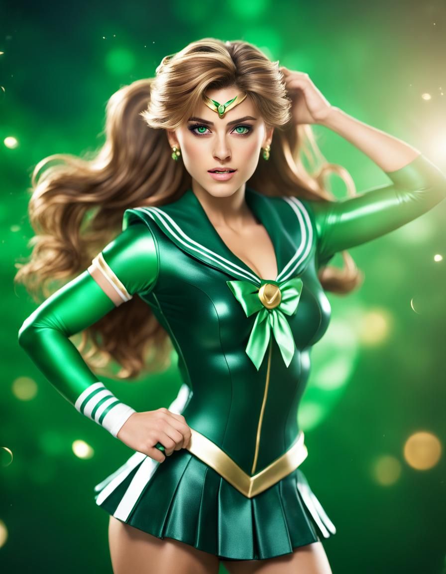Sailor Jupiter in Flight: Photorealistic Rendering