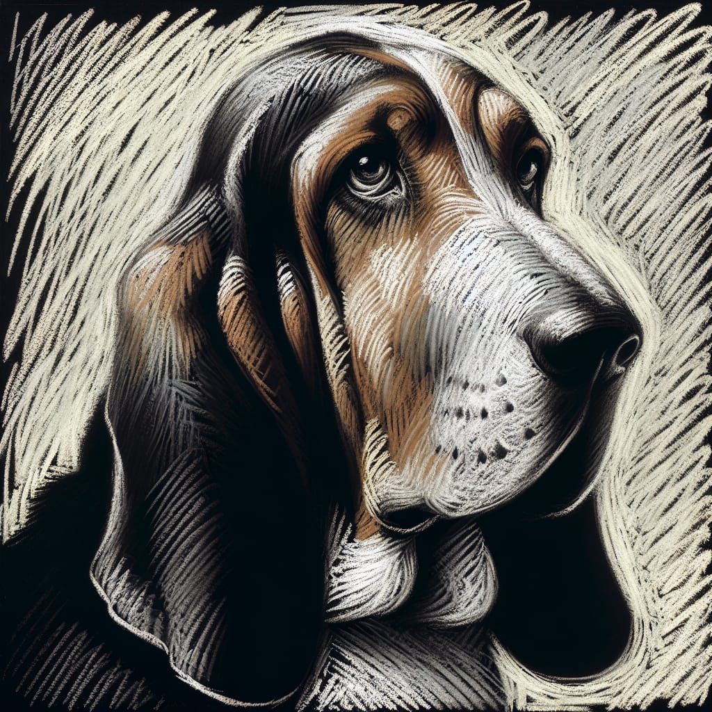 "With ears that sweep away the morning dew, Crook-kneed, and...