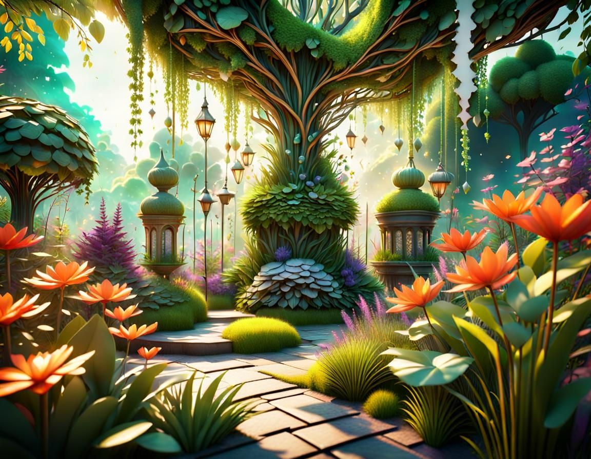 Magical Garden Animation in Hyperrealistic 3D