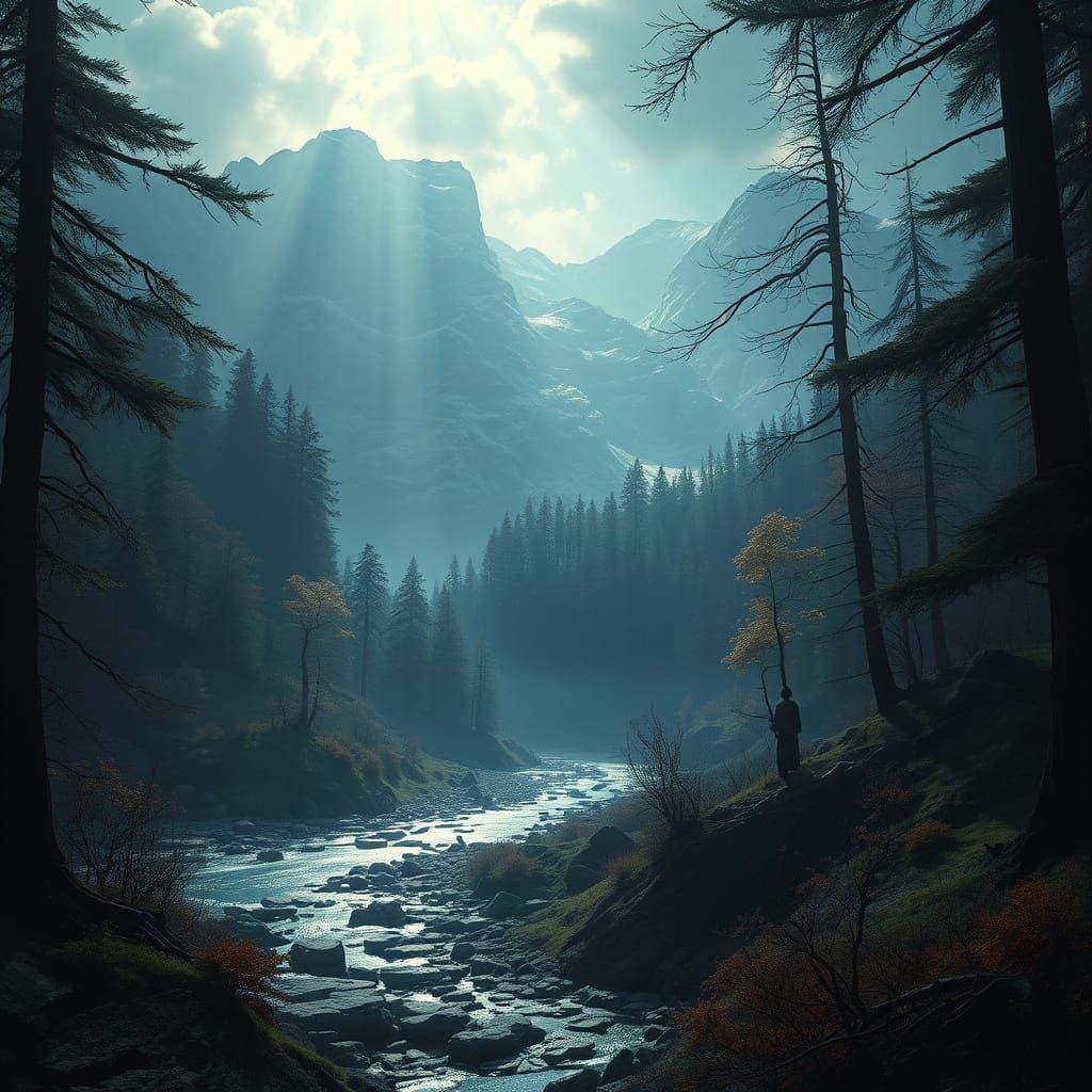 Ethereal Roots in the Dark Woodlands