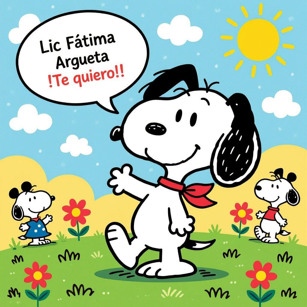 Cartoon Dog with Speech Bubble in Classic Disney Style