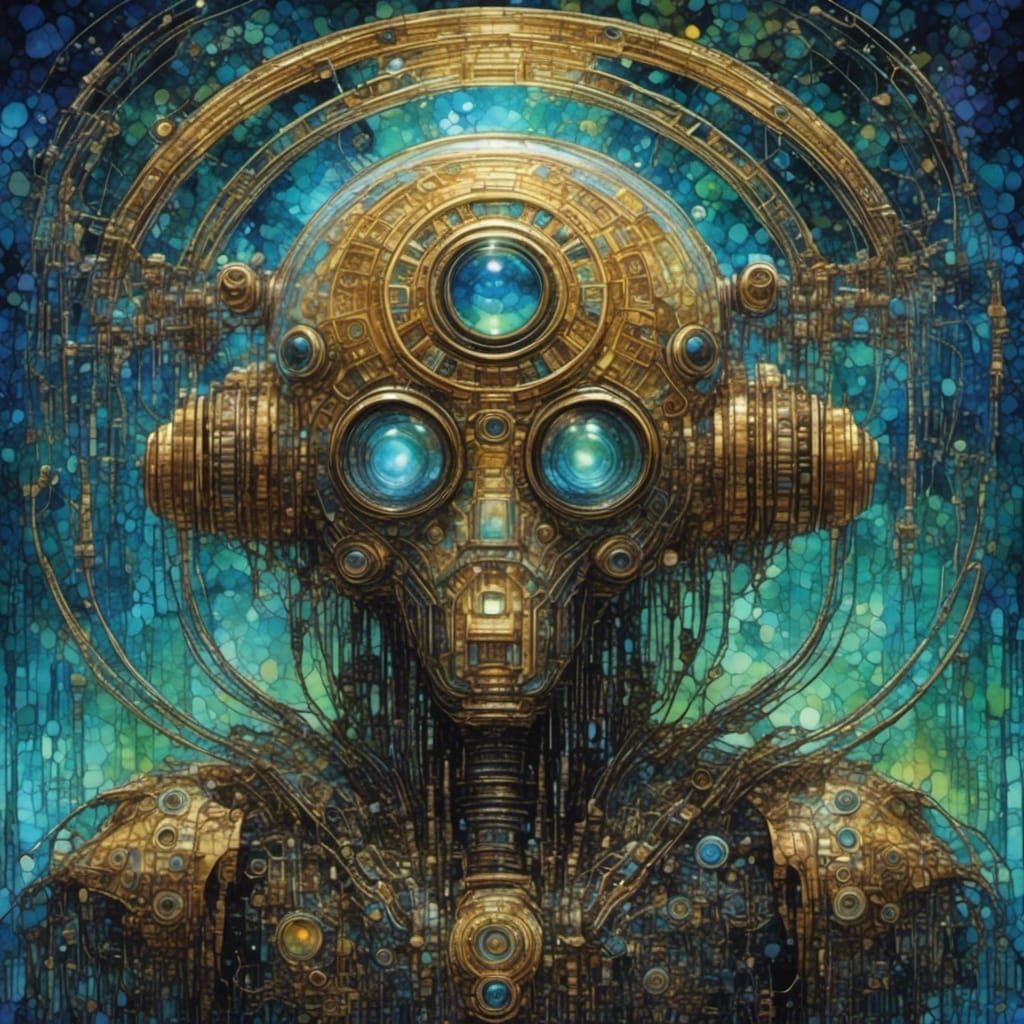 Hyperrealistic UFO Portrait in Sin City Style