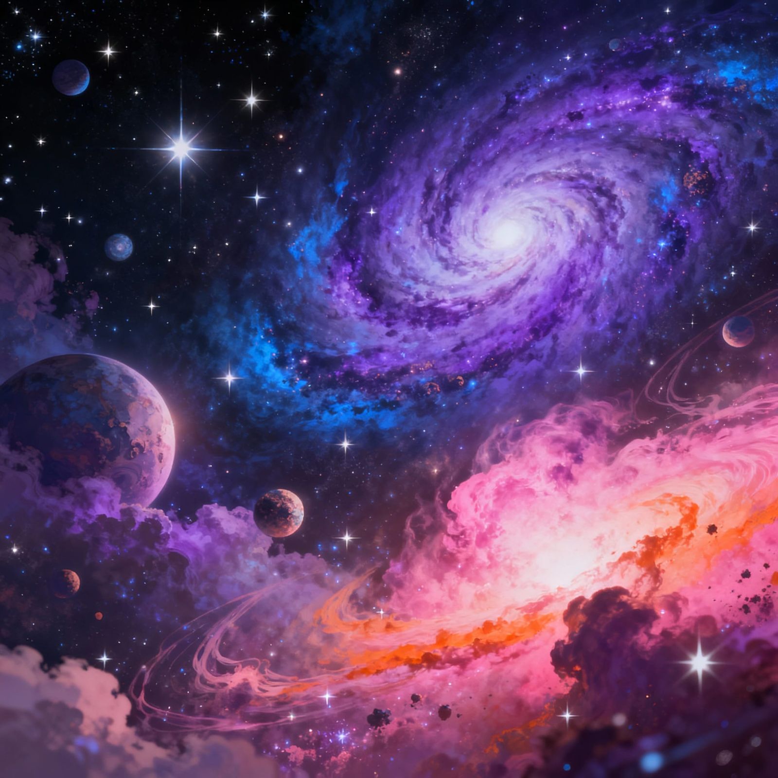 Cosmic Dreamscape: Universe Within a Surreal Vision