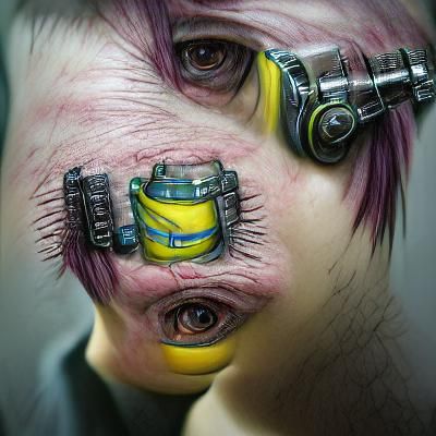 Hyperrealistic Cyberpunk Minion in Neon Cityscape