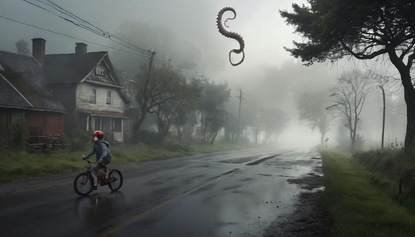 Ethereal Fogscape: AI Interpretation of Dense Fog