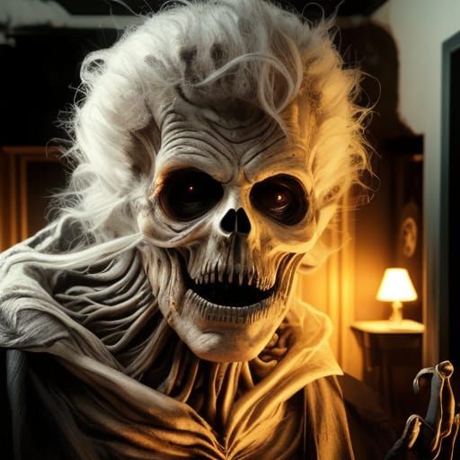 Surreal Noir Horror Photography of a Twisted, Elongated Huma...