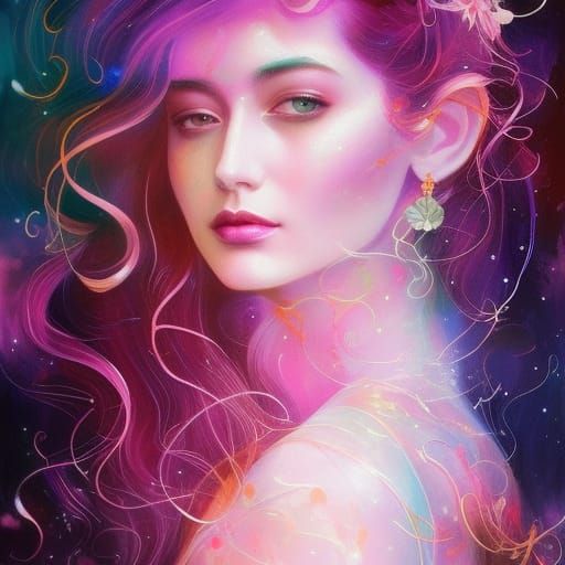 Rose Quartz Concept Art in Digital Painting Style