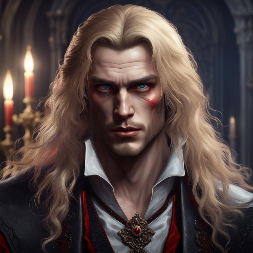 Vampire Portrait in Dark Fantasy Style