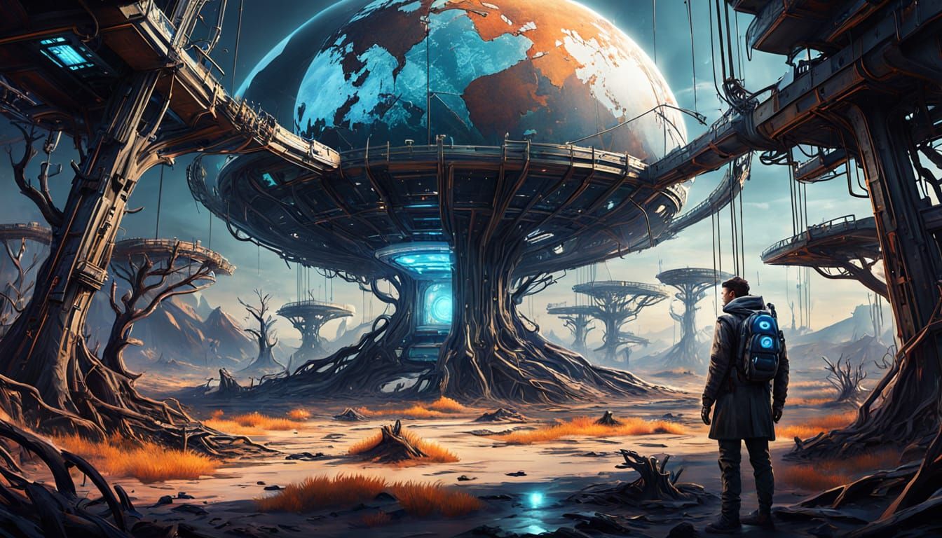 Cyberpunk Lab: Scientists Fight Environmental Devastation