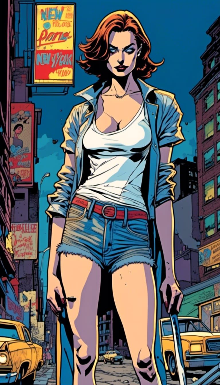 Graphic Novel: Woman Ready for Battle in New York