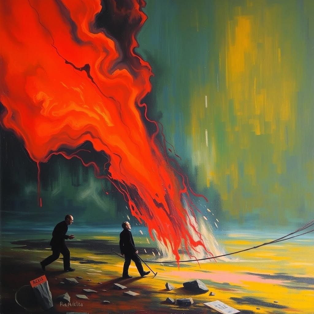 Abstract Thriller Inspired by Three Masters