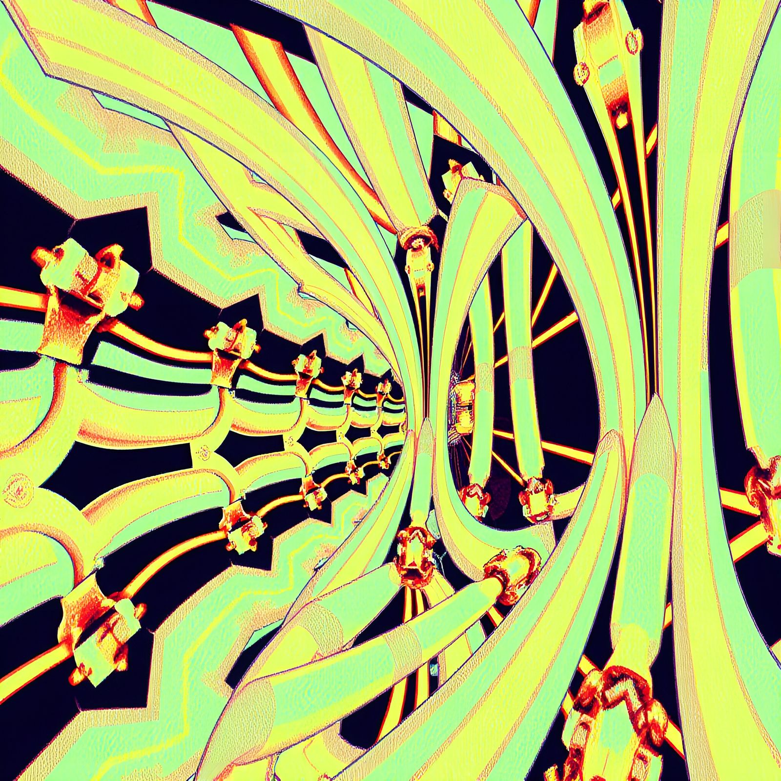 3D Textured Autostereogram of Dying Corruption