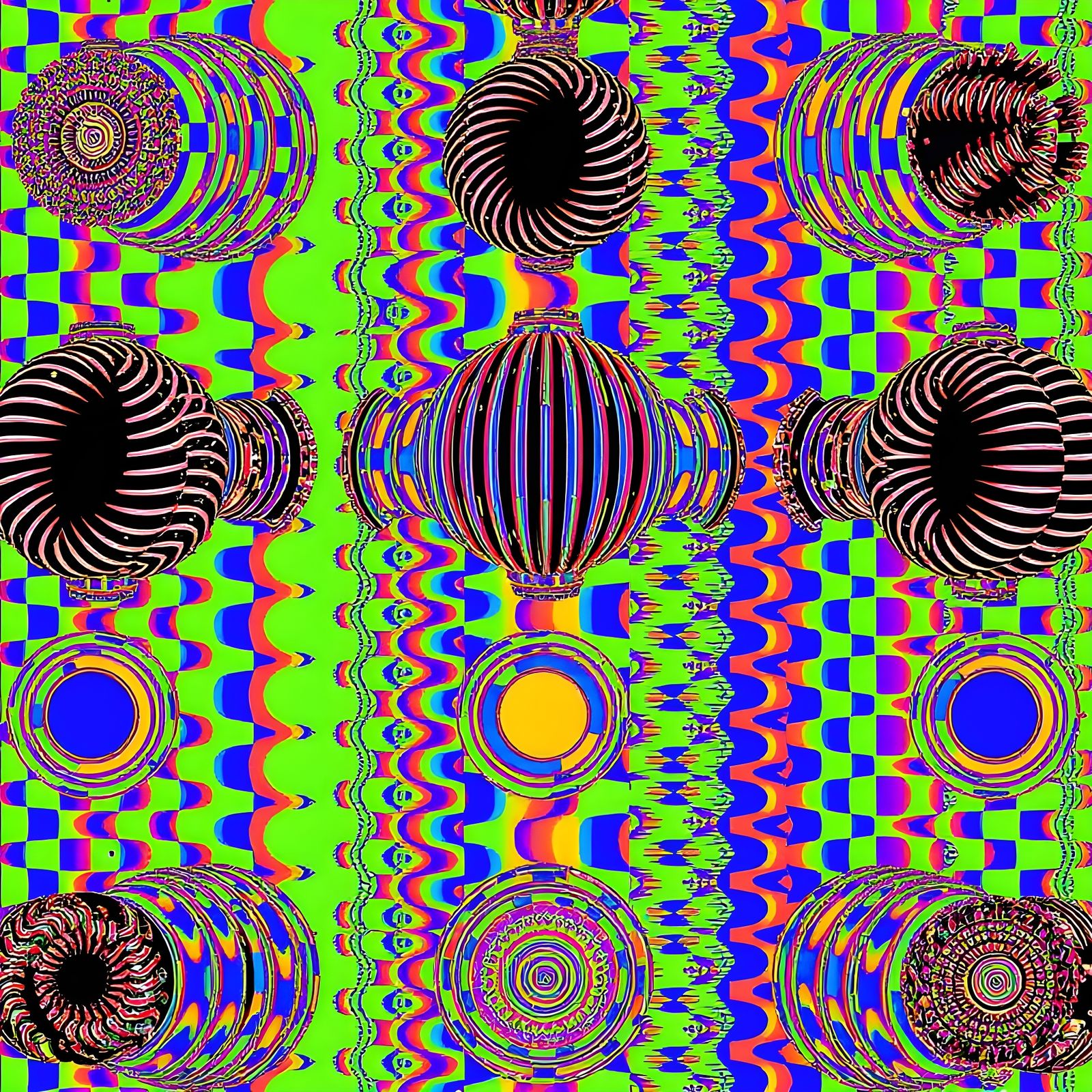 3D Textured Autostereogram of Dying Corruption Effects