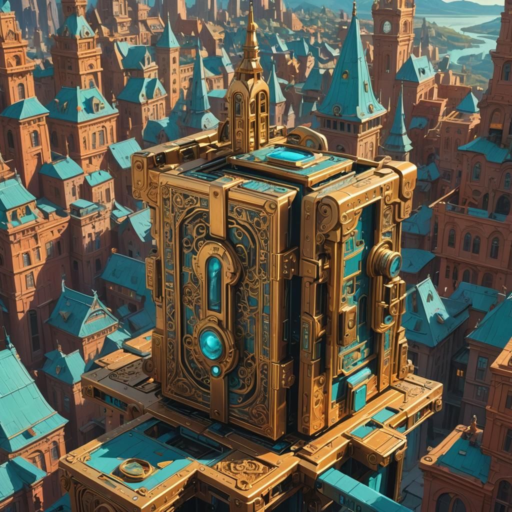 Fantastical City Revealed Inside Ornate Box