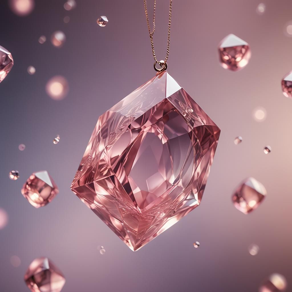 Glowing Rhomboid Stone in Magical Realism Style