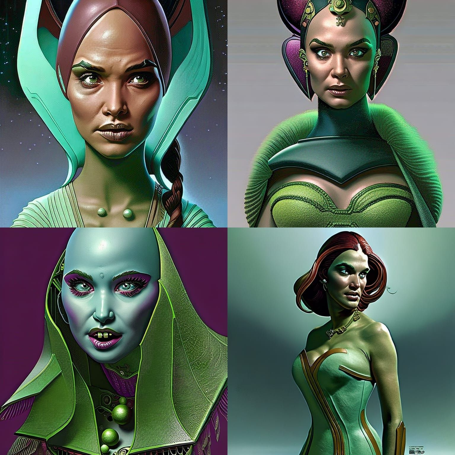 Ugly girl gross-3 :: Jim Burns :: 8k resolution concept art :: intricately detailed