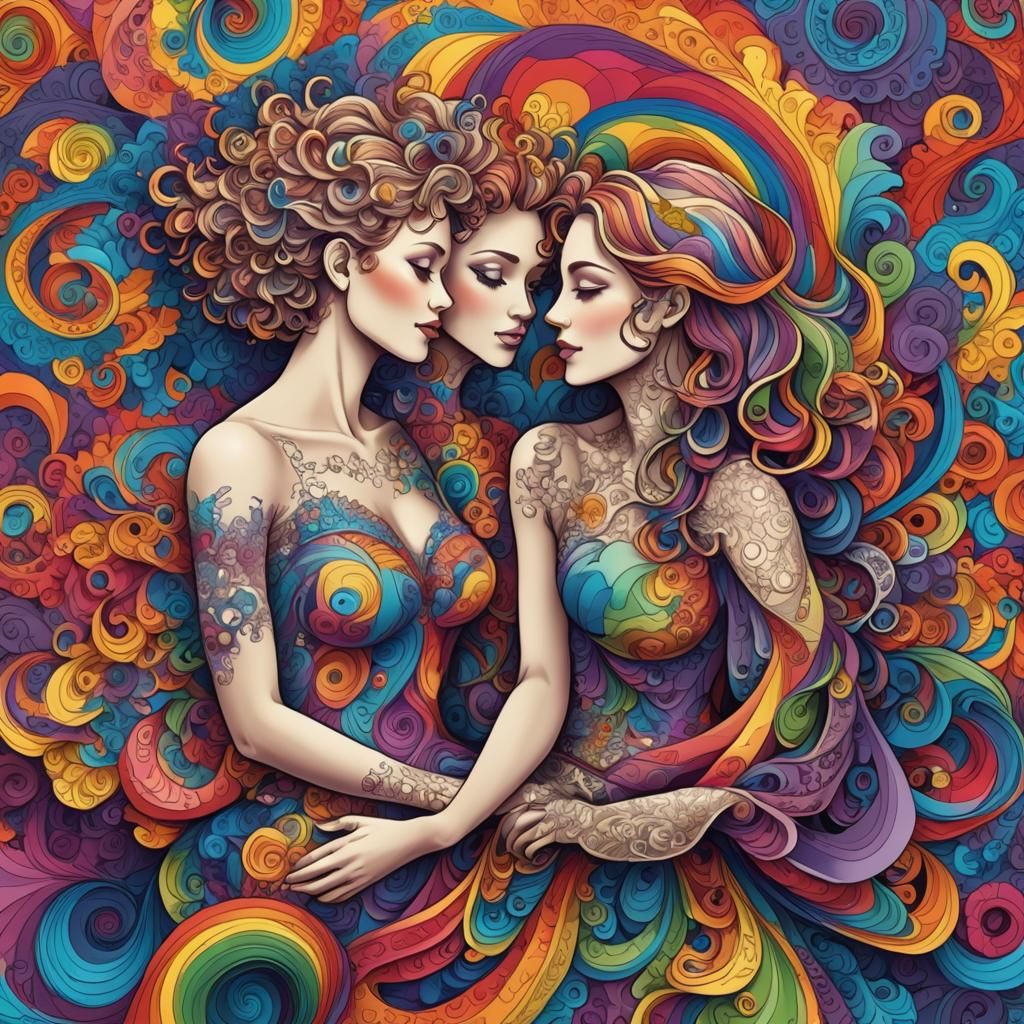 Gender Fluid Couple Celebrates Pride Month