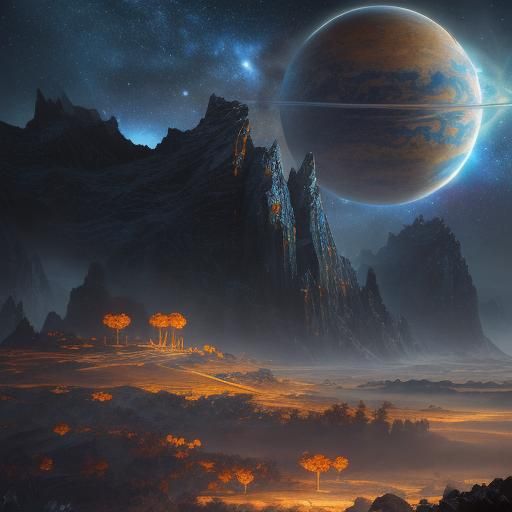 Spectacular Deep Space Scene in Digital Matte Painting