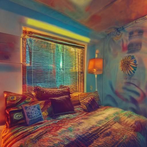 Couple Embrace in Golden Light: Digital Art