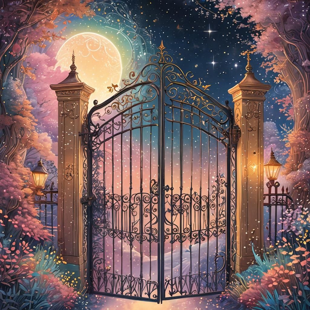 Magical Portal in Whimsical Fantasy Style