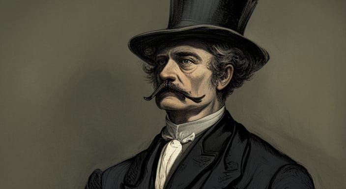 Horror Style Man in Top Hat