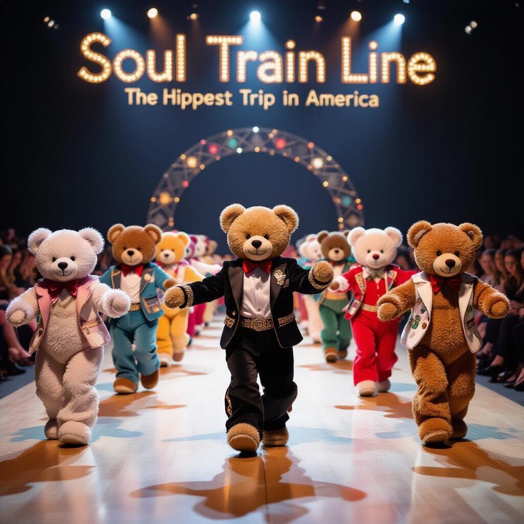 Dancing Teddy Bears on Soul Train