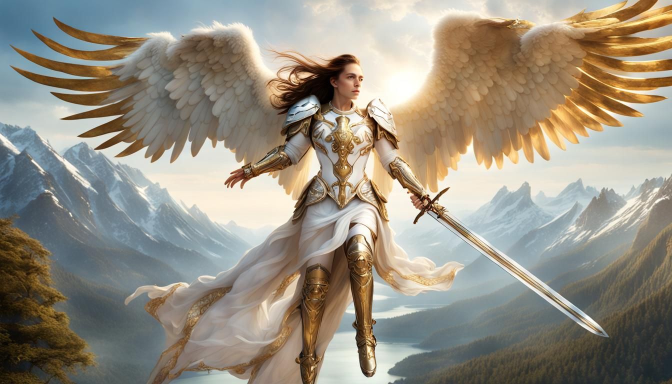 Pegasus and Paladin Fantasy Concept Art