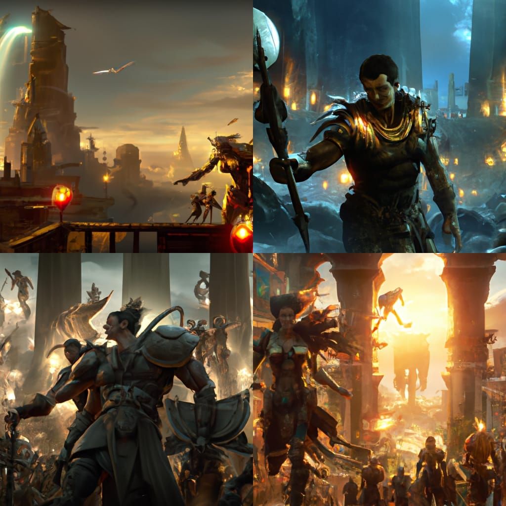 Epic Dark Fantasy Sparta Concept Art in 8k