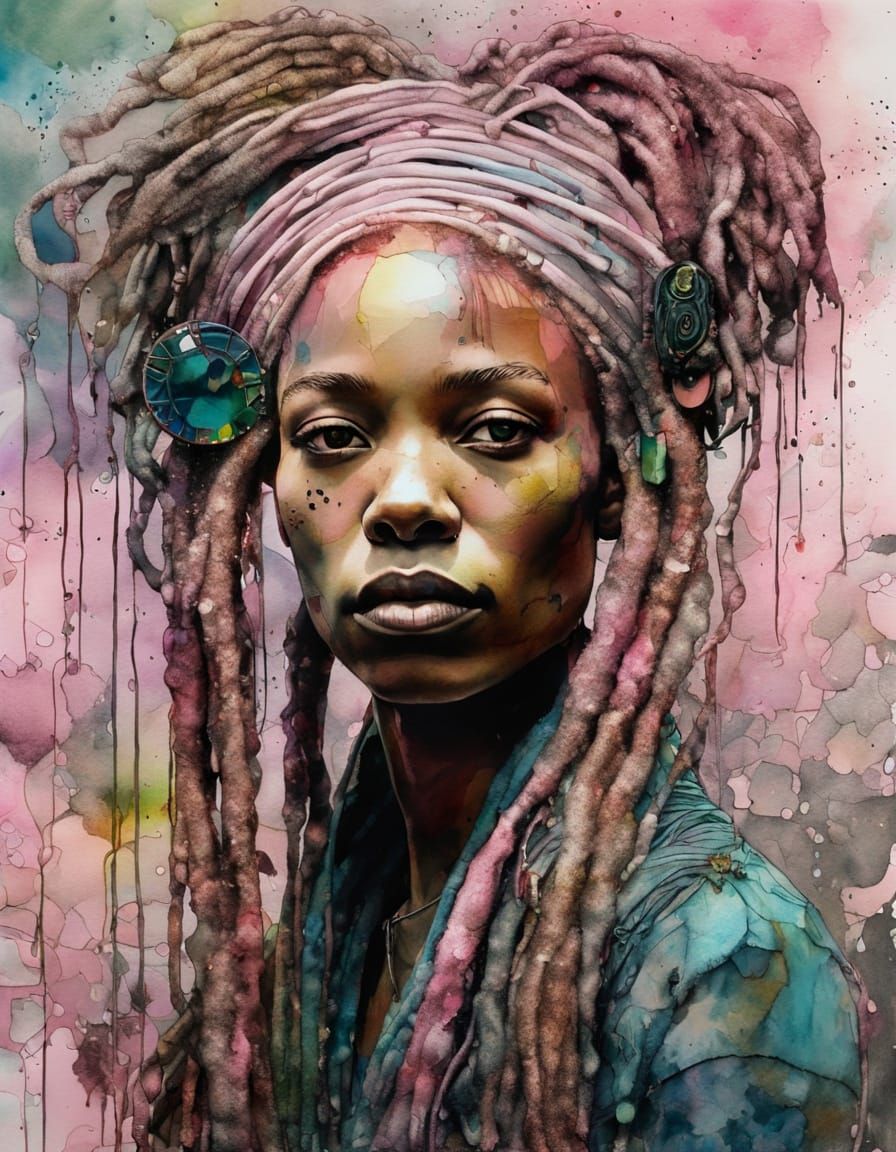 Hyperrealistic Portrait in Triadic Cinematic Colors