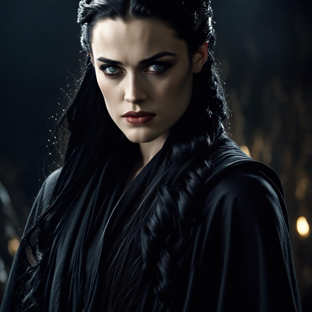 Morgana: Ultrarealistic Sorceress in Dark Fantasy Ambiance
