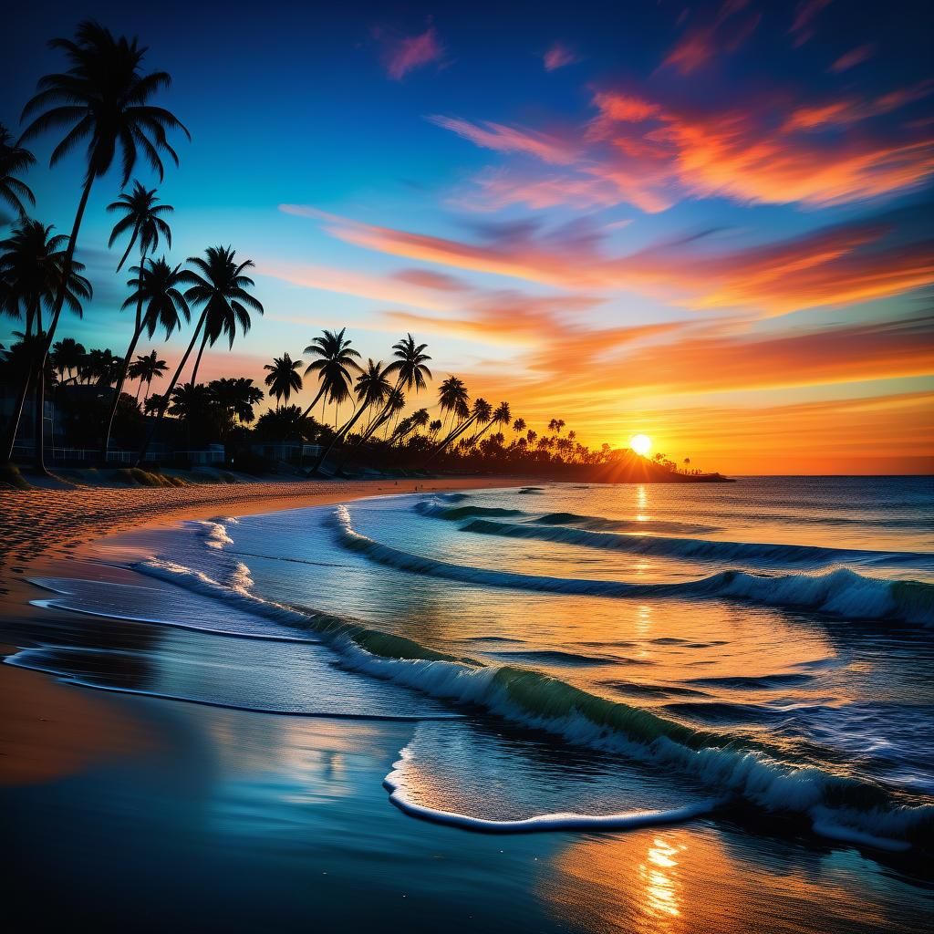 Breathtaking Sunset Over Ocean: Professional Photography