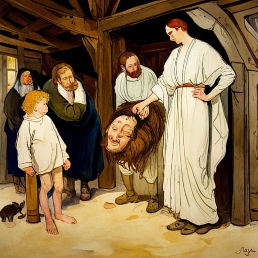 Eeyore's Daughter's Resurrection in Watercolor