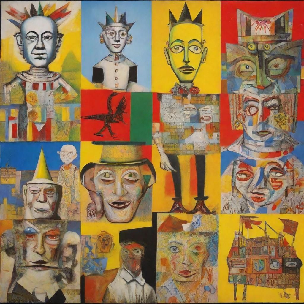 The Wizard of Oz in Abstract Cubism Style