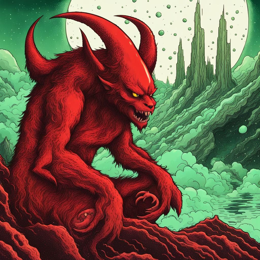 Fiery Raccoon Demons Plot Earth Attack