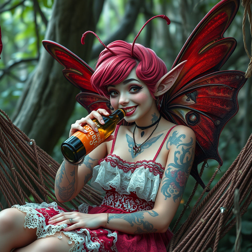 Drunken Faerie in Feywild Hammock