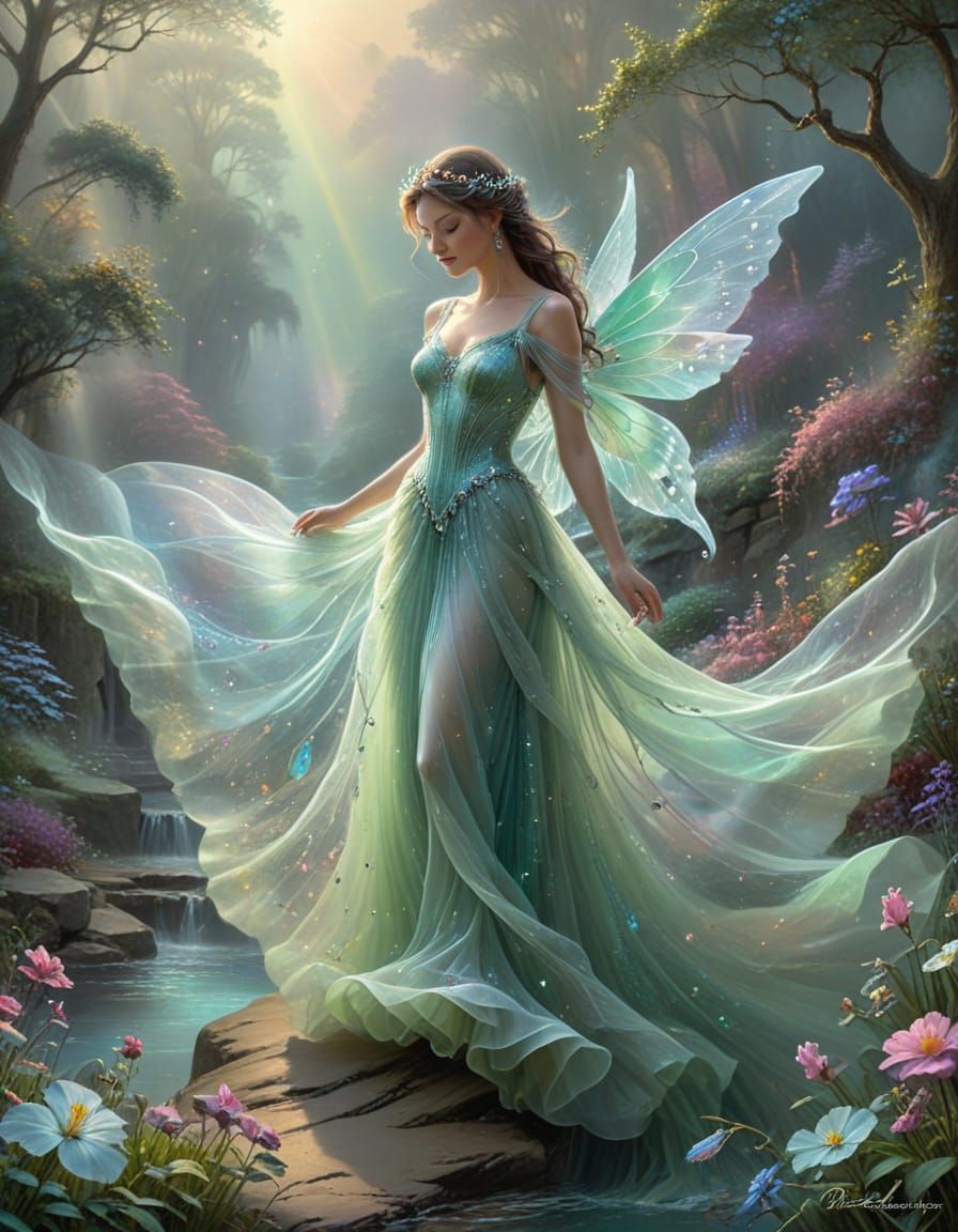 Ethereal Fairy in Dreamlike Vista