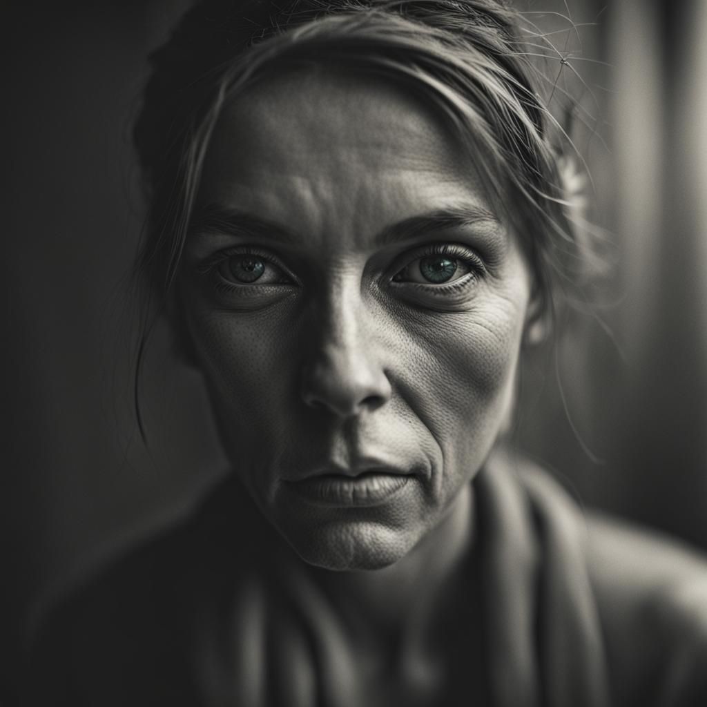 Intimate Woman's Portrait in Ambient Light