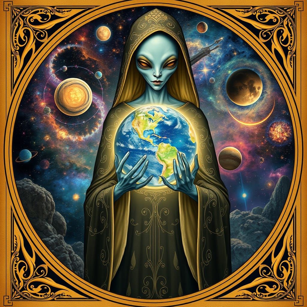 Ethereal Cosmic Guardian