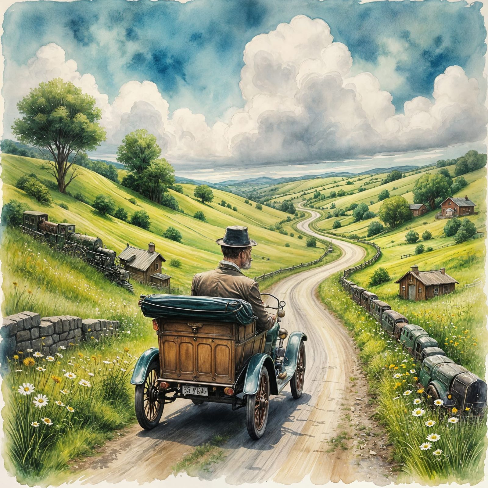 Out for a Sunday drive.