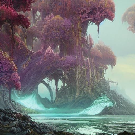 Surreal Landmass Unites Nature and Wonder