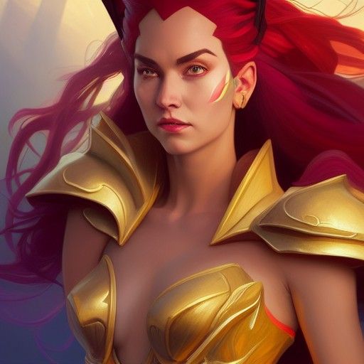 Hyperdetailed She-Ra Portrait in Artgerm Style