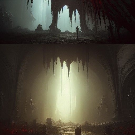Hell's Entrance: Dark Fantasy Concept Art