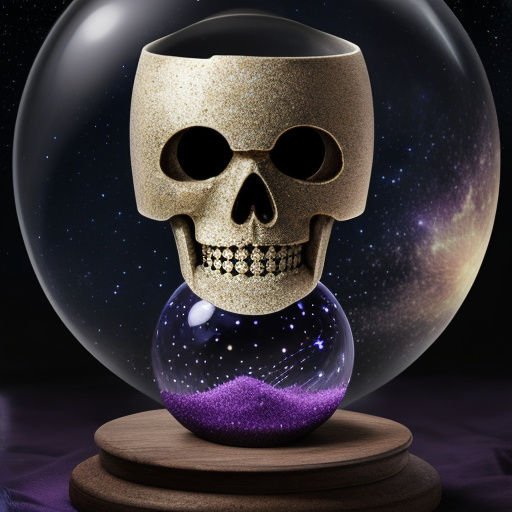 Mysterious Veiled Face in Starry Night Sky