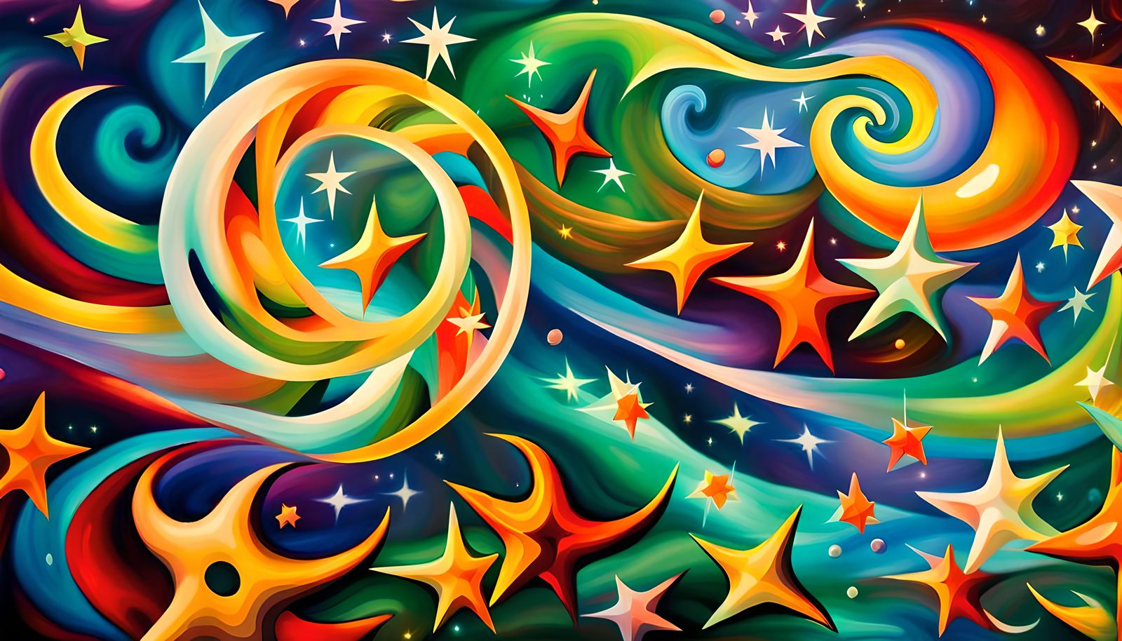 Iridescent Stars in Electromagnetic Plasma Maelstrom